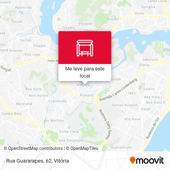 Rua Guararapes, 62 mapa