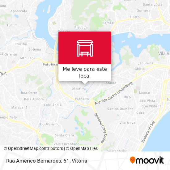 Rua Américo Bernardes, 61 mapa