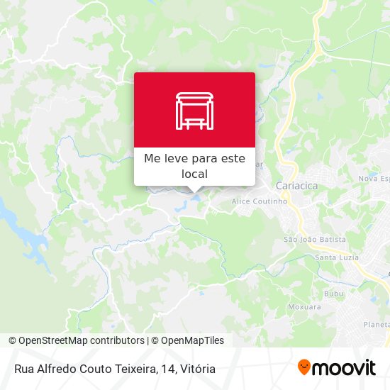 Rua Alfredo Couto Teixeira, 14 mapa