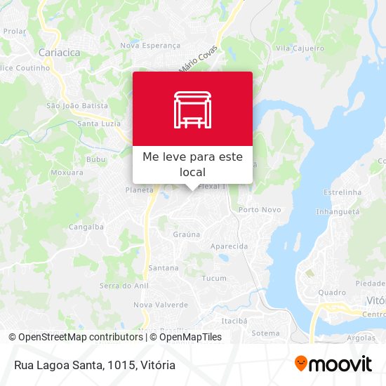 Rua Lagoa Santa, 1015 mapa