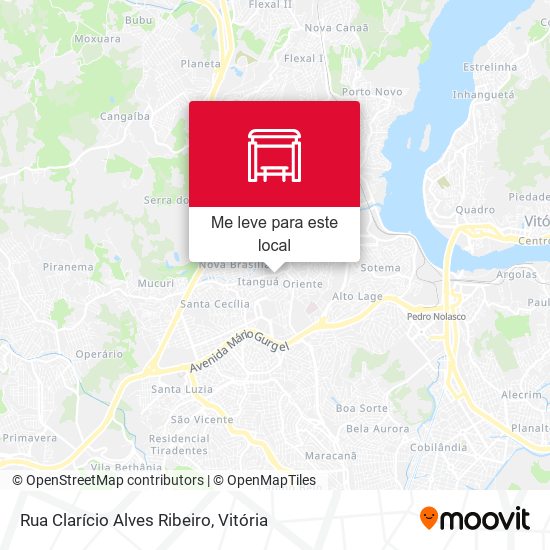 Rua Clarício Alves Ribeiro mapa