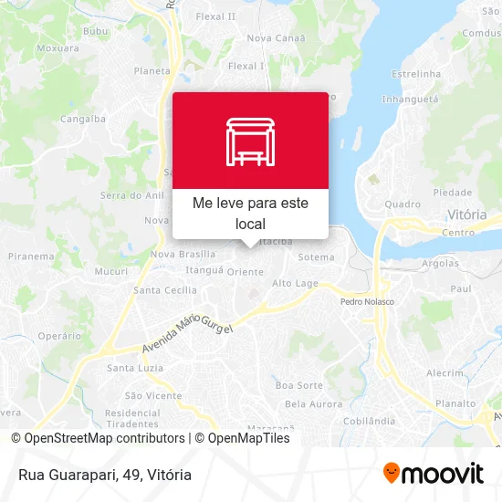 Rua Guarapari, 49 mapa