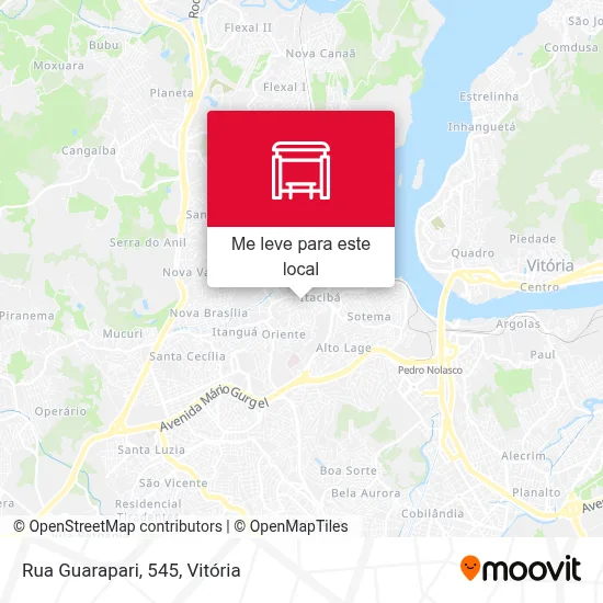 Rua Guarapari, 545 mapa