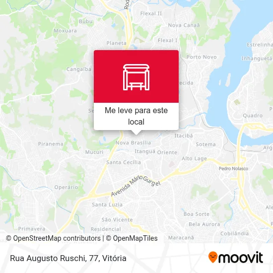 Rua Augusto Ruschi, 77 mapa