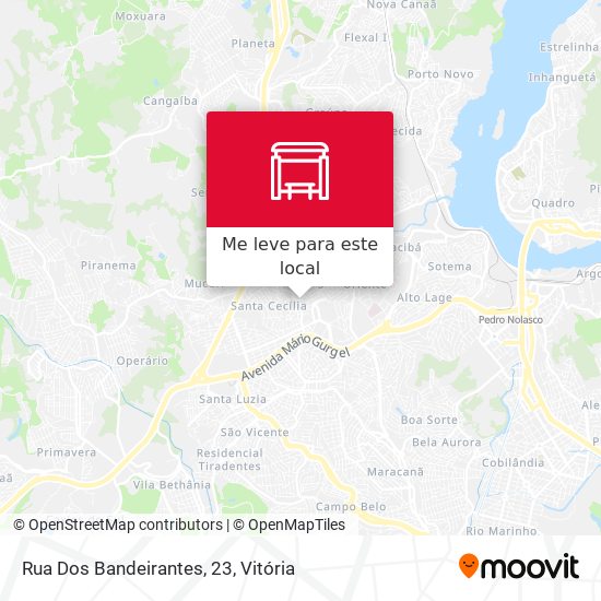 Rua Dos Bandeirantes, 23 mapa