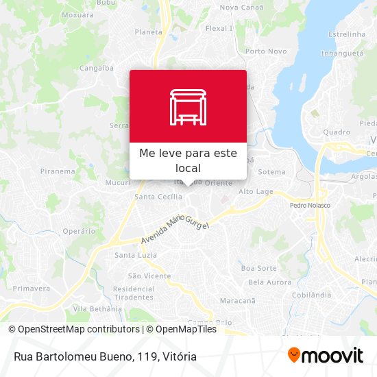 Rua Bartolomeu Bueno, 119 mapa