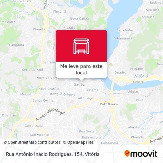 Rua Antônio Inácio Rodrigues, 154 mapa
