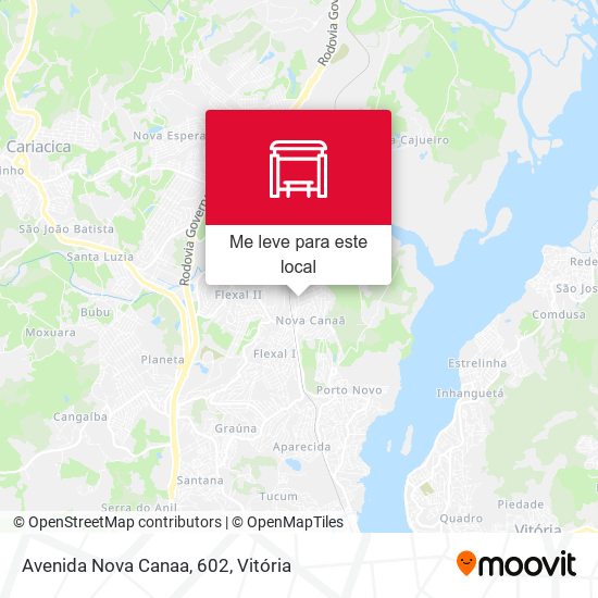 Avenida Nova Canaa, 602 mapa