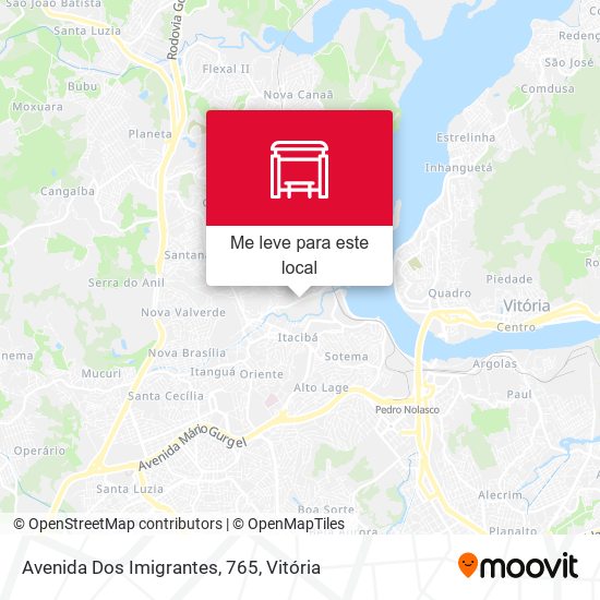 Avenida Dos Imigrantes, 765 mapa