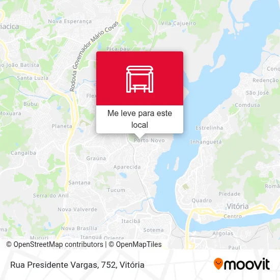 Rua Presidente Vargas, 752 mapa