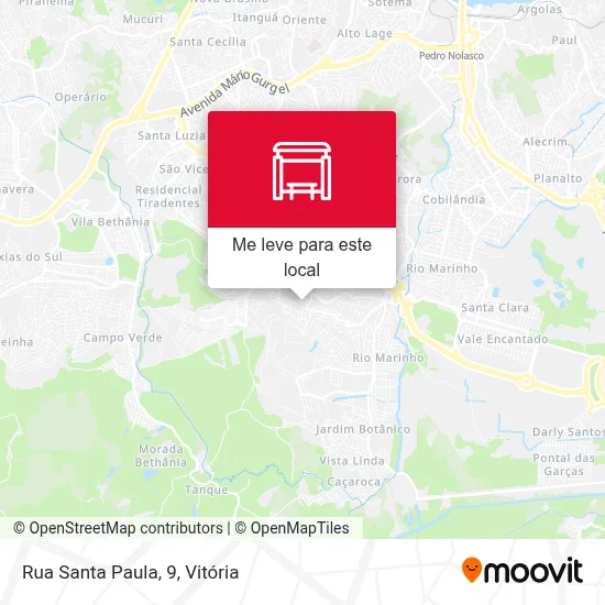 Rua Santa Paula, 9 mapa