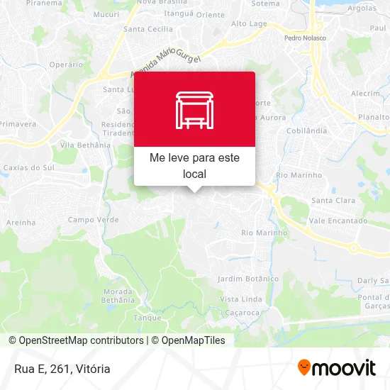 Rua E, 261 mapa