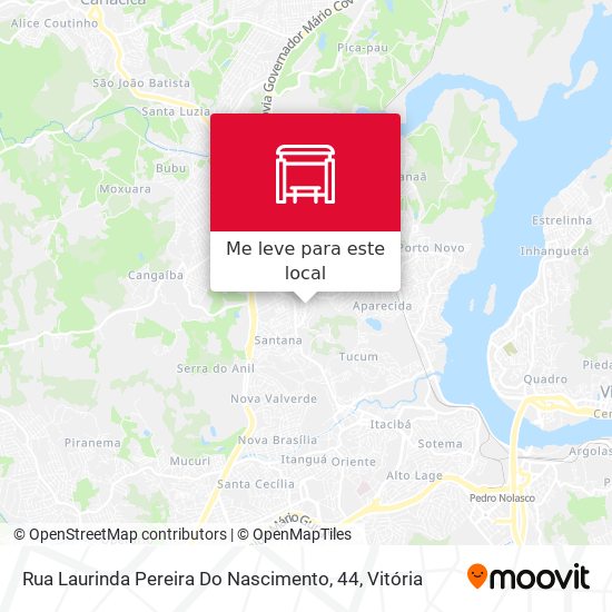 Rua Laurinda Pereira Do Nascimento, 44 mapa