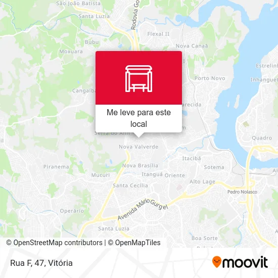 Rua F, 47 mapa
