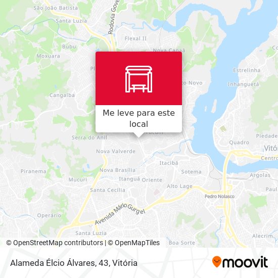 Alameda Élcio Álvares, 43 mapa