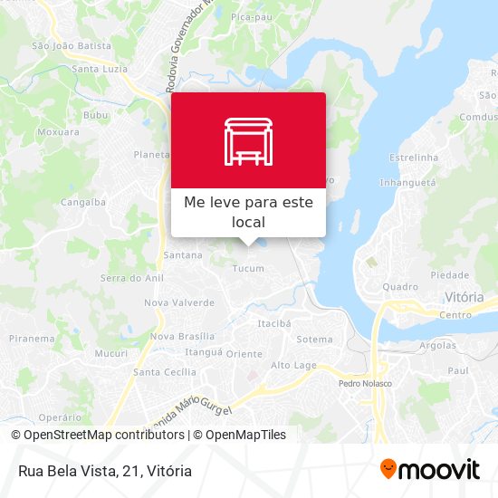 Rua Bela Vista, 21 mapa