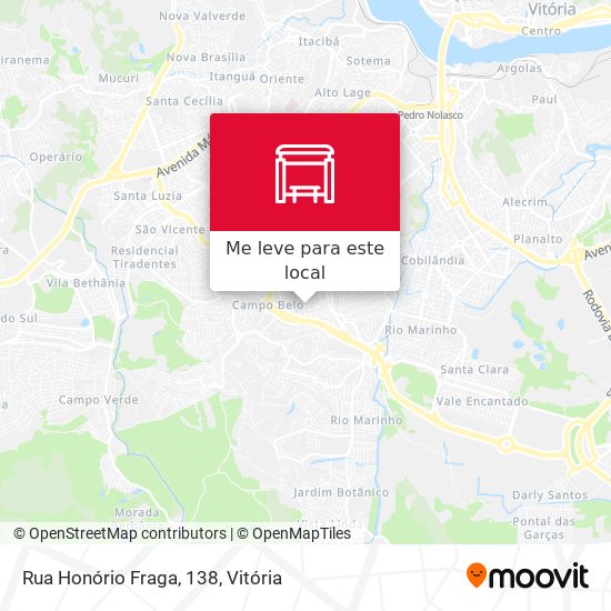 Rua Honório Fraga, 138 mapa