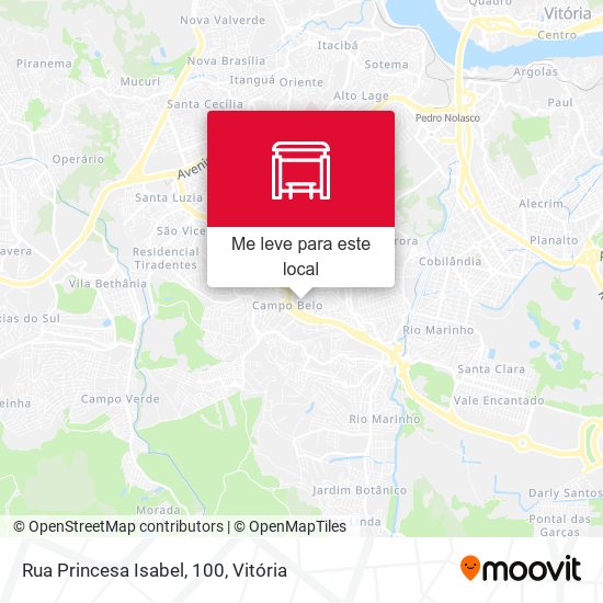 Rua Princesa Isabel, 100 mapa