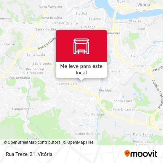 Rua Treze, 21 mapa