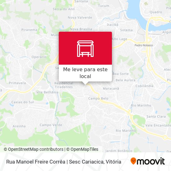 Rua Manoel Freire Corrêa | Sesc Cariacica mapa