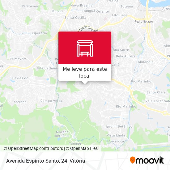Avenida Espírito Santo, 24 mapa