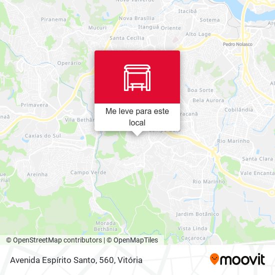 Avenida Espírito Santo, 560 mapa