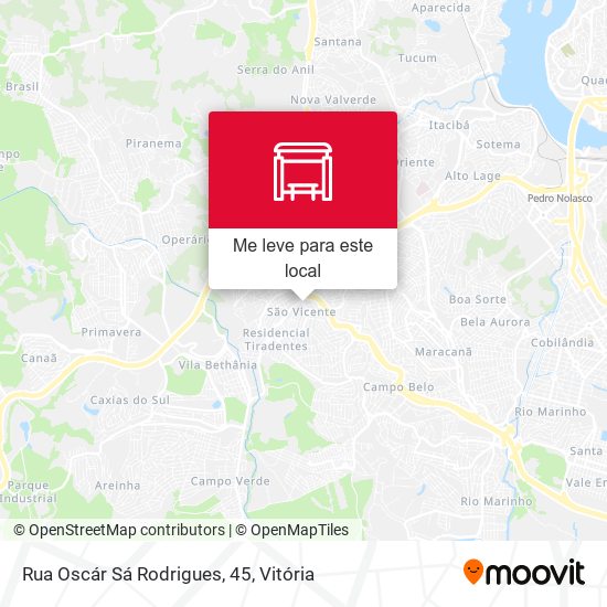 Rua Oscár Sá Rodrigues, 45 mapa