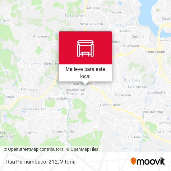 Rua Pernambuco, 212 mapa