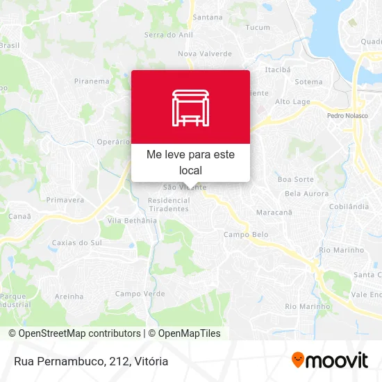 Rua Pernambuco, 212 mapa