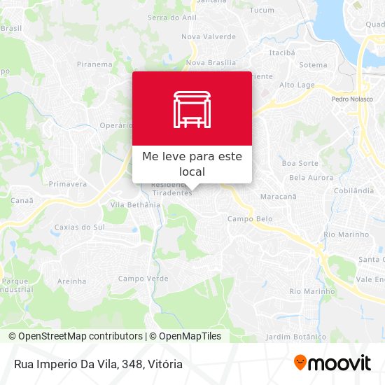 Rua Imperio Da Vila, 348 mapa