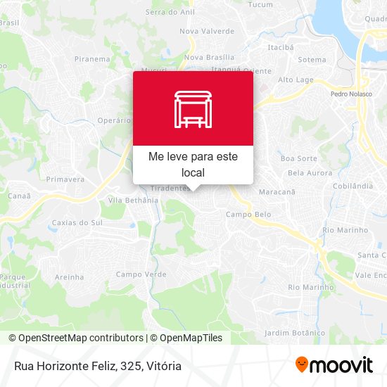 Rua Horizonte Feliz, 325 mapa