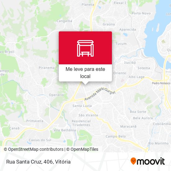 Rua Santa Cruz, 406 mapa