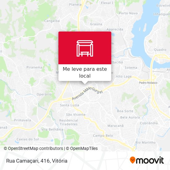 Rua Camaçari, 416 mapa