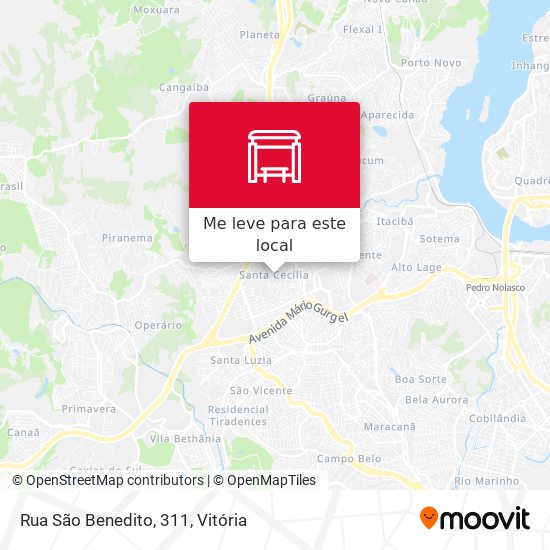 Rua São Benedito, 311 mapa