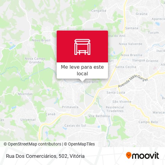 Rua Dos Comerciários, 502 mapa