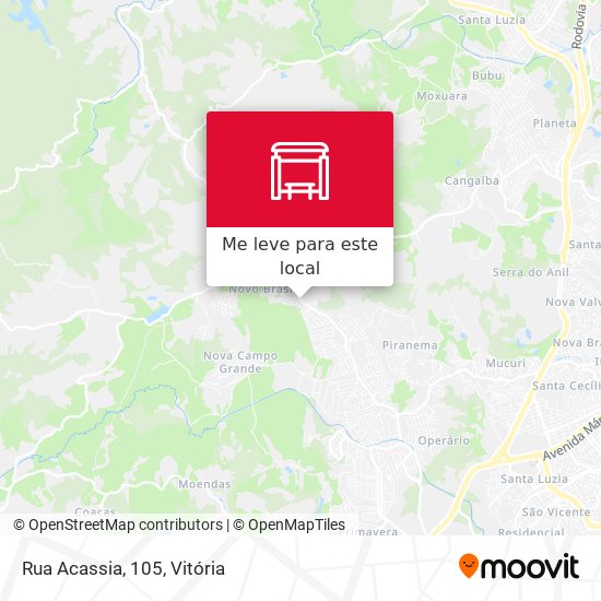 Rua Acassia, 105 mapa