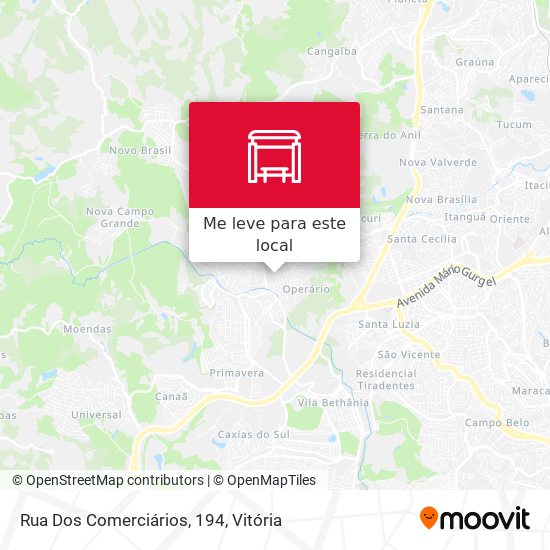 Rua Dos Comerciários, 194 mapa