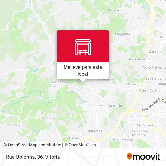Rua Bolonha, 36 mapa