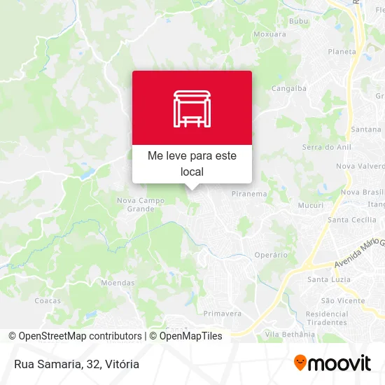 Rua Samaria, 32 mapa
