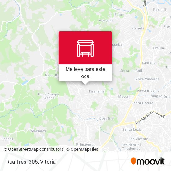 Rua Tres, 305 mapa