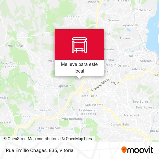 Rua Emílio Chagas, 835 mapa