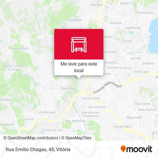 Rua Emílio Chagas, 45 mapa