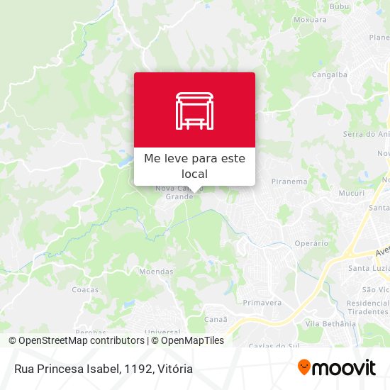 Rua Princesa Isabel, 1192 mapa