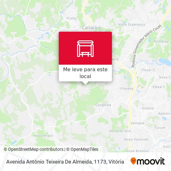 Avenida Antônio Teixeira De Almeida, 1173 mapa