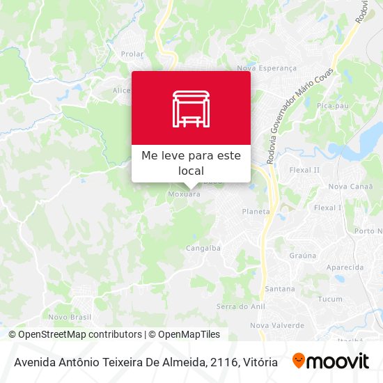 Avenida Antônio Teixeira De Almeida, 2116 mapa