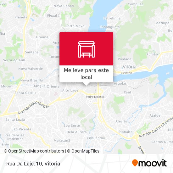 Rua Da Laje, 10 mapa