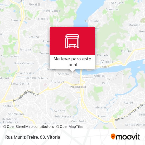 Rua Muniz Freire, 63 mapa