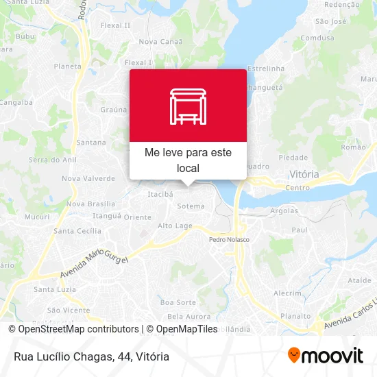 Rua Lucílio Chagas, 44 mapa