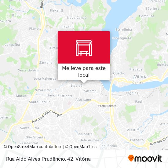 Rua Aldo Alves Prudêncio, 42 mapa