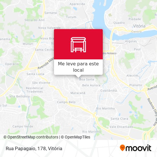 Rua Papagaio, 178 mapa